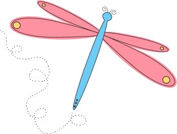 Cute Dragonfly Clipart 