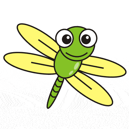 Cartoon Dragonfly Clipart 