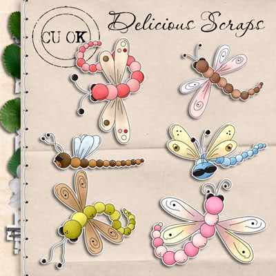 cute dragonfly clipart 