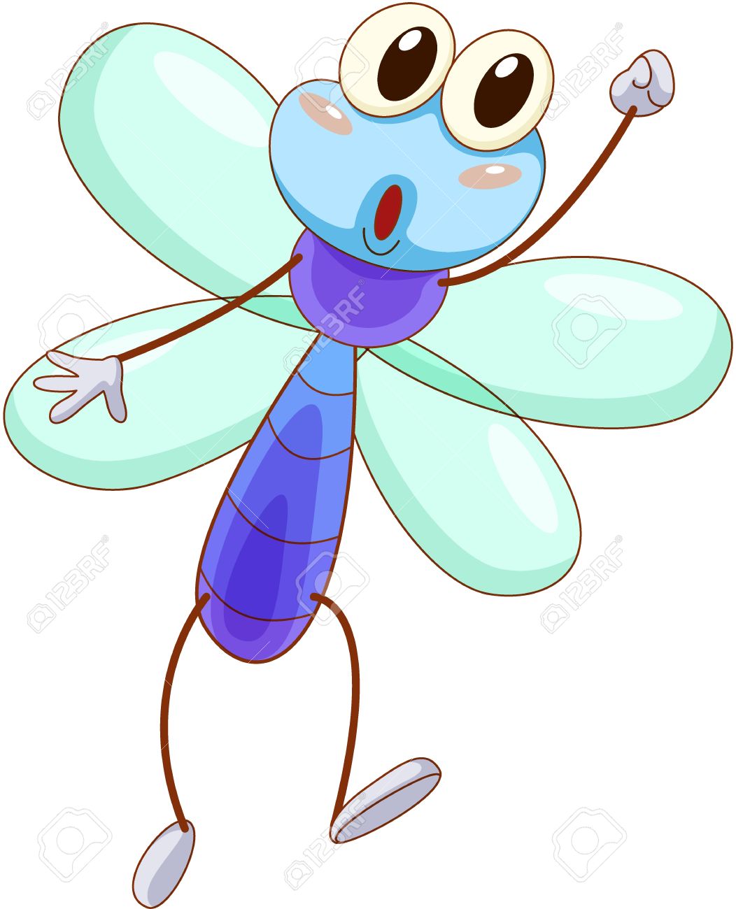 cute cartoon dragonfly 