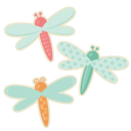 Dragonfly Set SVG cutting file cute dragonfly clipart dragonfly 