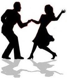 Silhouette Swing Dancing Couple By Dance Clipart 