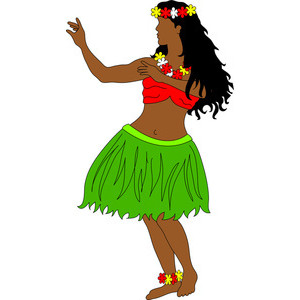 Hula dancer clip art 