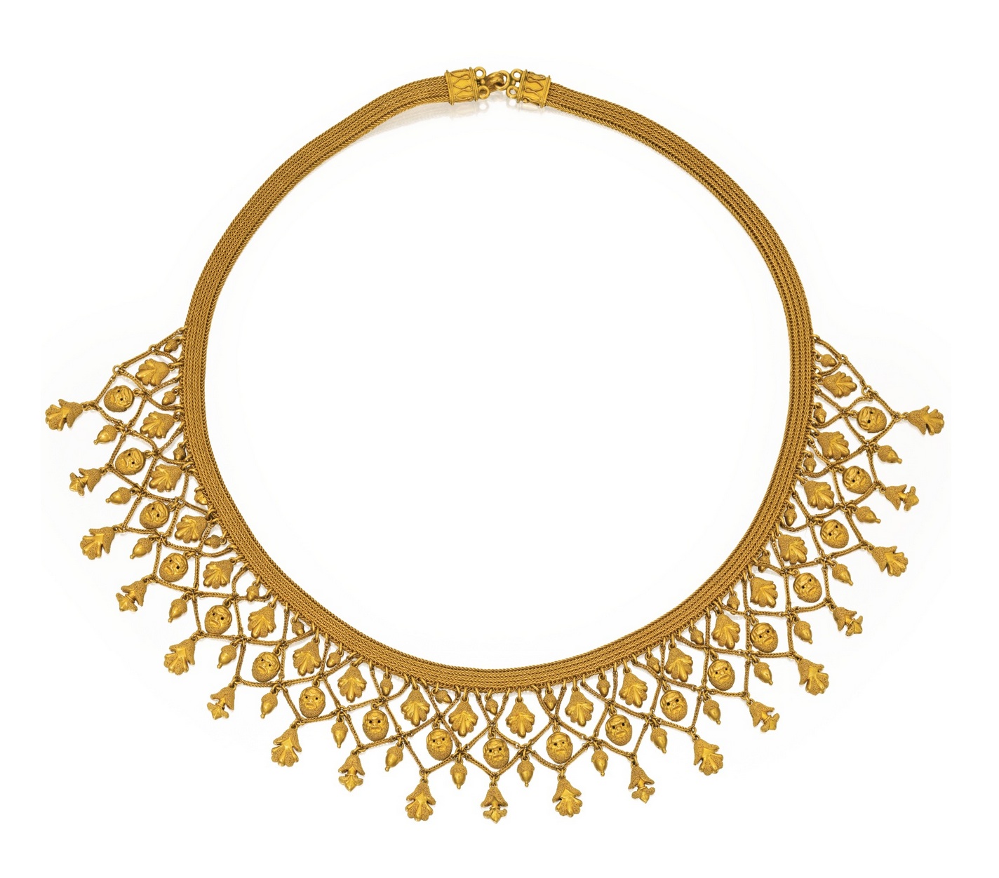 Gold necklace clipart 