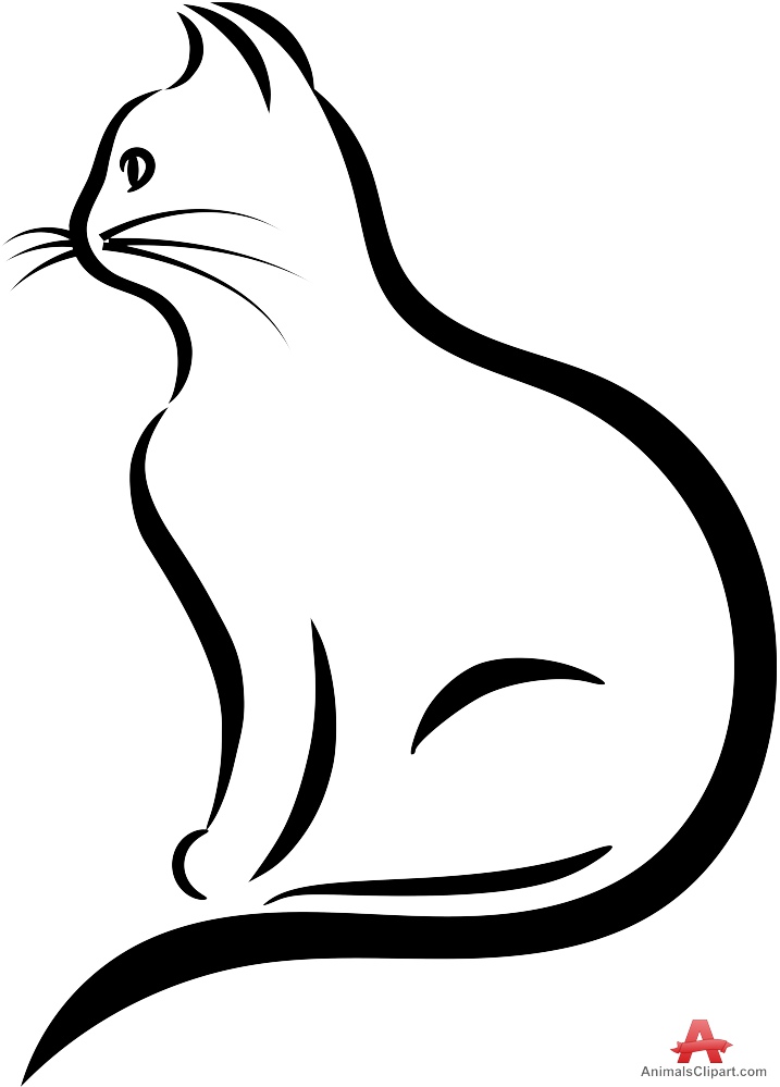 Free Cat Outline Cliparts, Download Free Cat Outline Cliparts png
