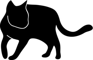 Cat silhouette clip art 