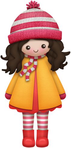 Winter people clipart 
