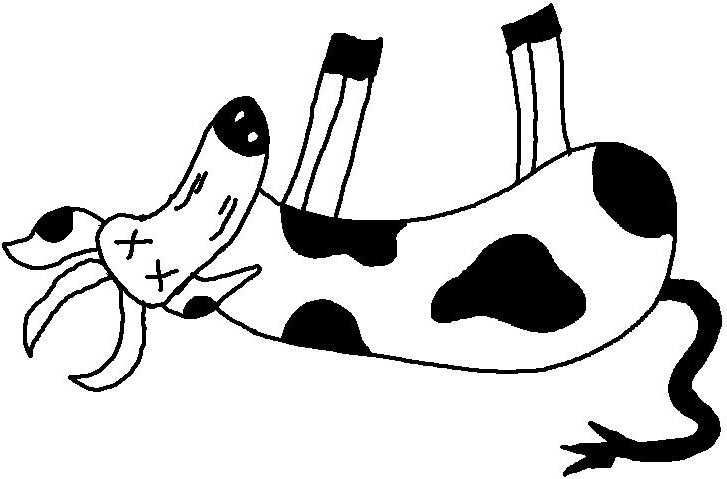 Dead Cow Cartoon 