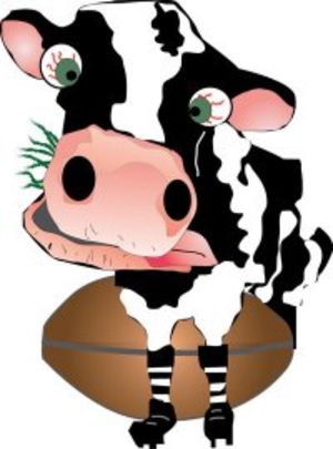 Crazy Cow Cartoon Vector Cartoon Agriculture Clipart Of A Farmer 