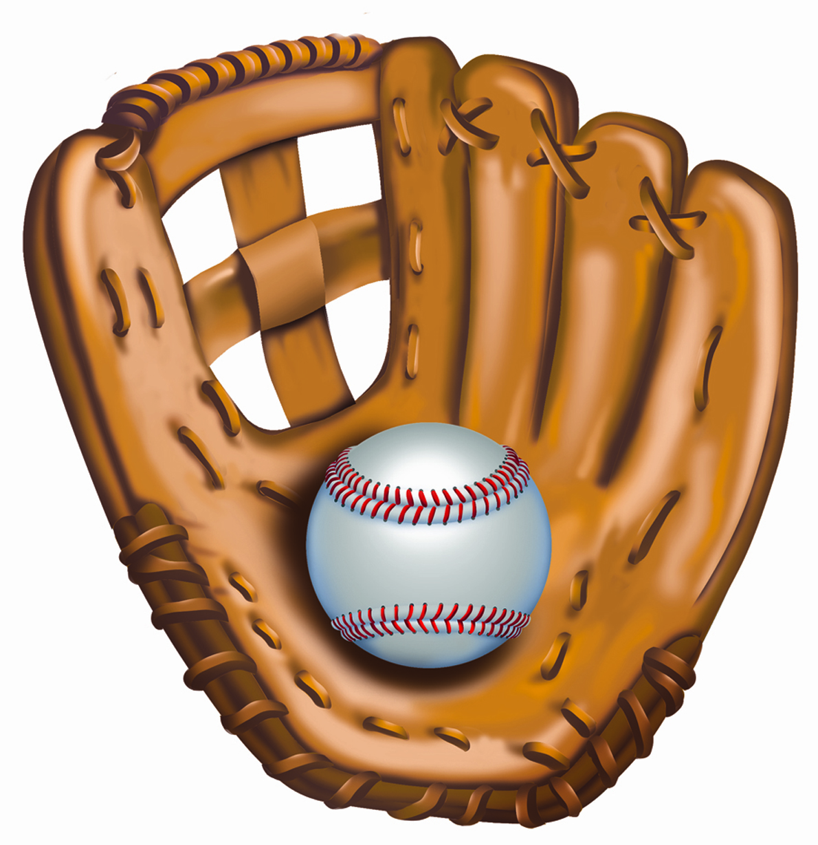 baseball mitt with ball