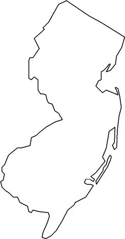 New Jersey Outline Clipart 