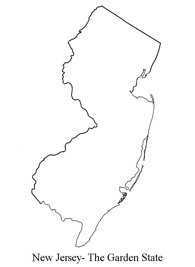 clipart map of new jersey - photo #7