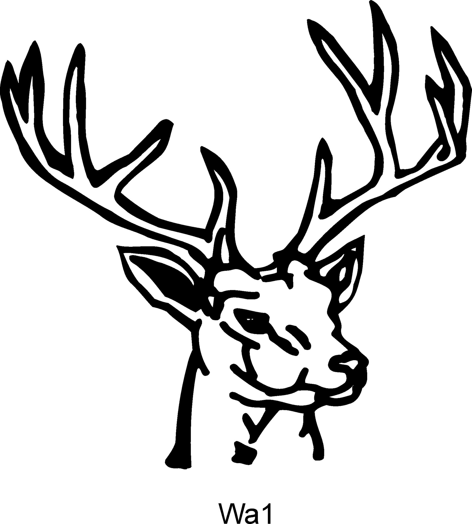 Clipart deer head 