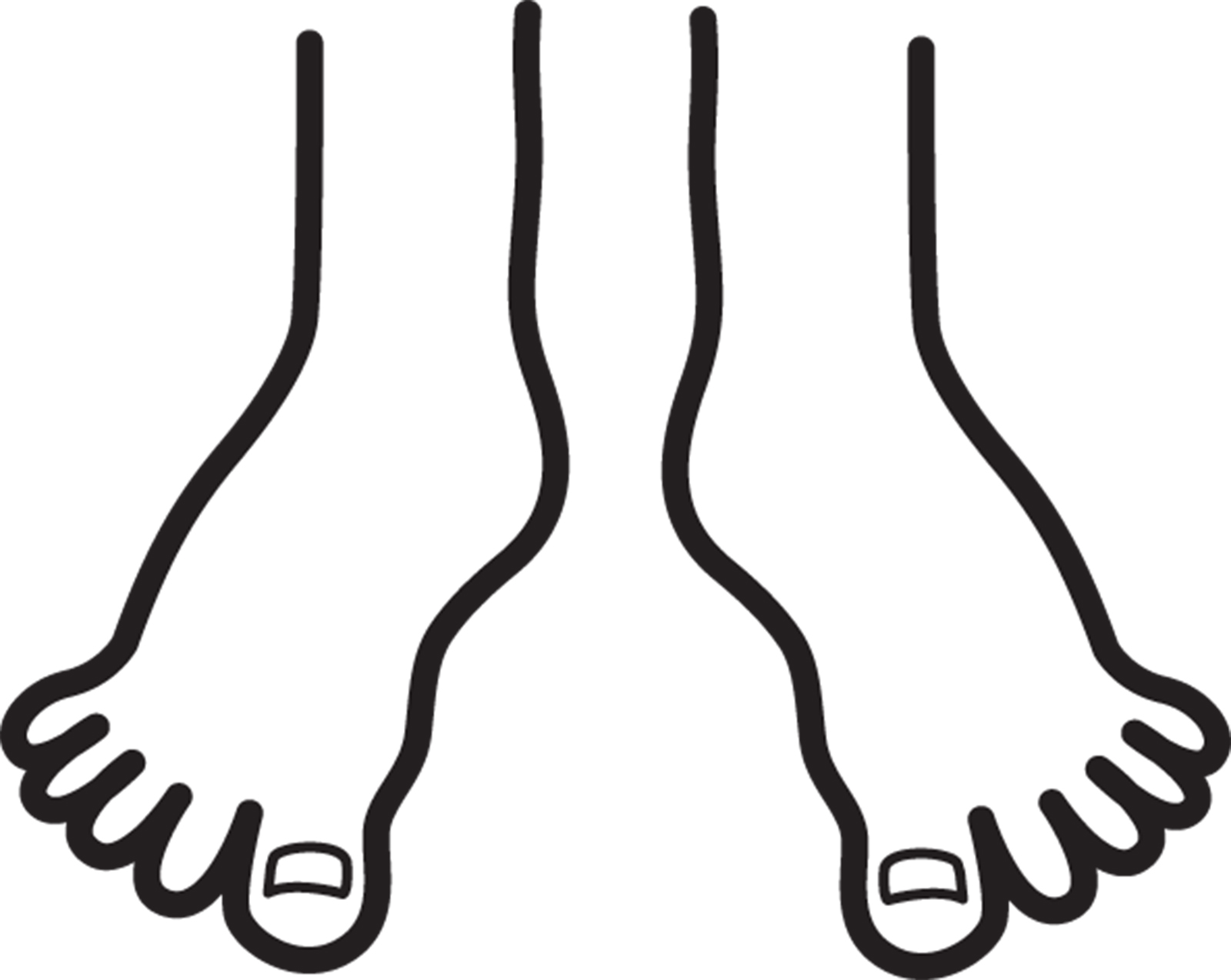 Clipart Feet Black And White Clip Art Library