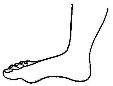 Black and white feet clipart 