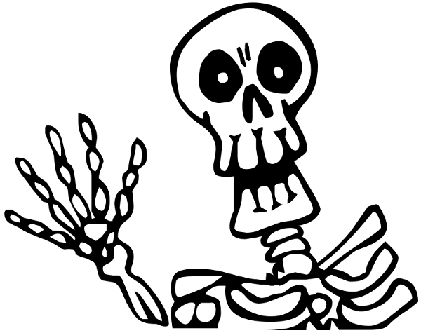 Clip Arts Related To : cute skeleton halloween clip art. 