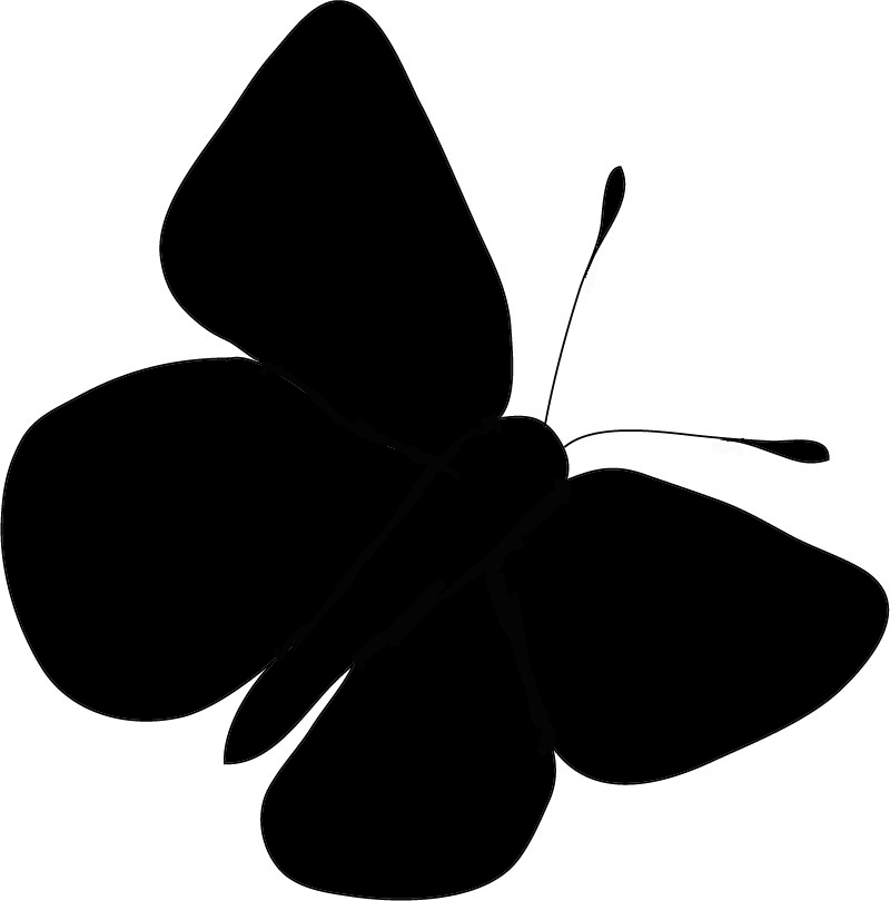 Free Butterfly Silhouette Cliparts, Download Free Butterfly Silhouette