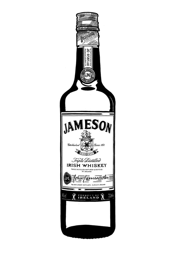 Jameson whiskey clipart 