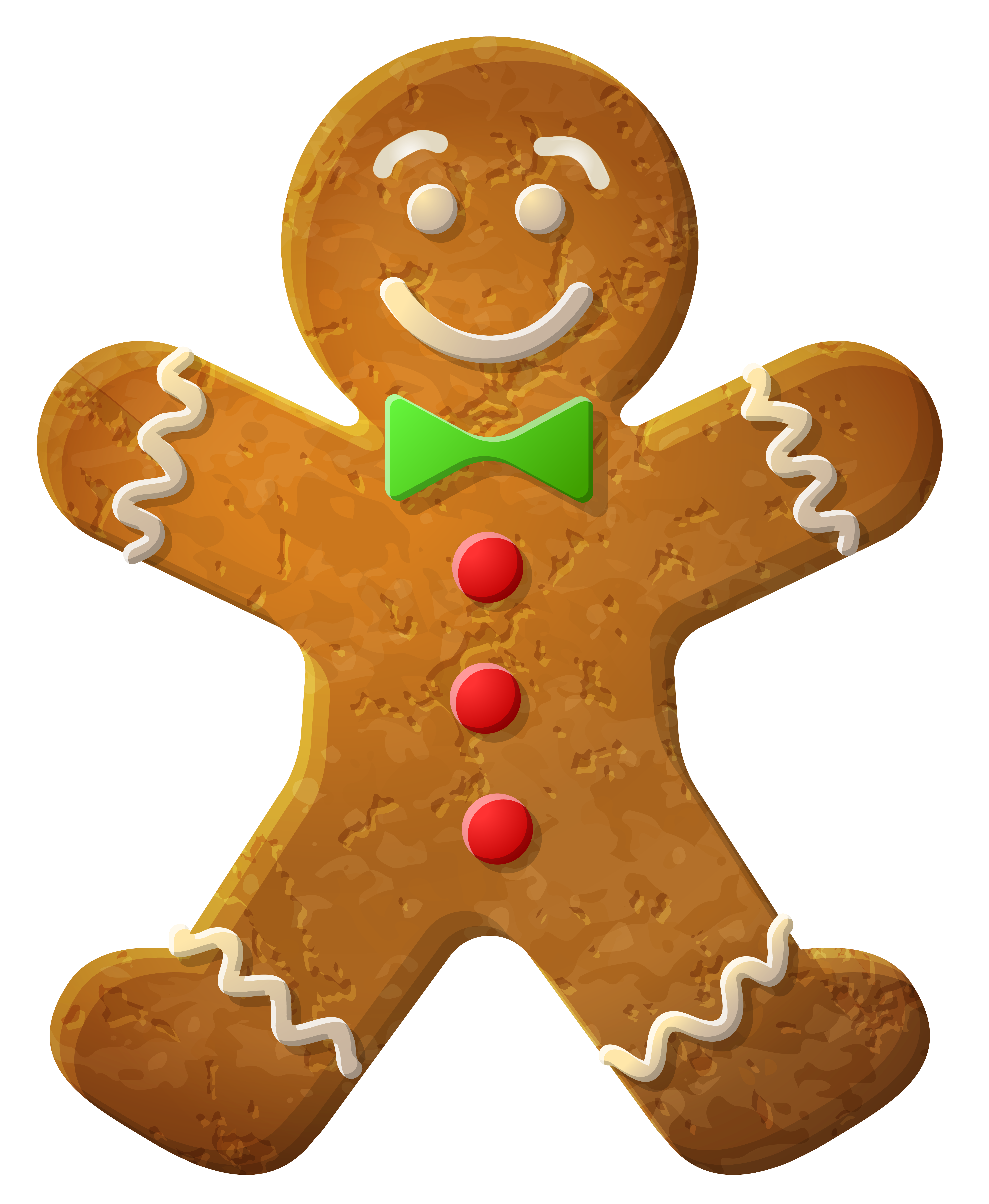 Gingerbread Man Ornament PNG Clip 