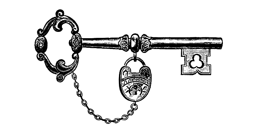 Skeleton Key Clipart 