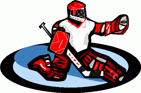 Ice Hockey Goalie Clipart 
