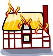 house is burning clip art - Clip Art Library