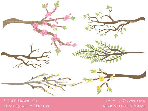 Tree Branches Digital clip art 
