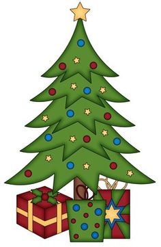 Christmas tree preschool clipart 