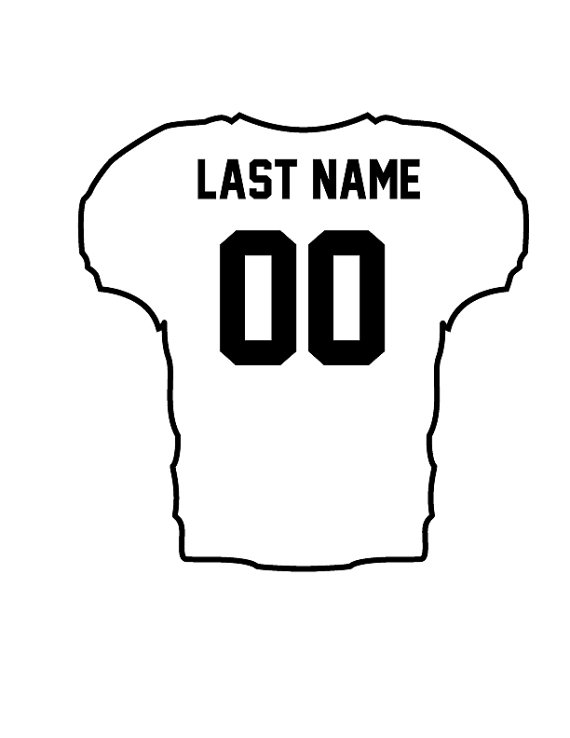 Football jersey clipart free 