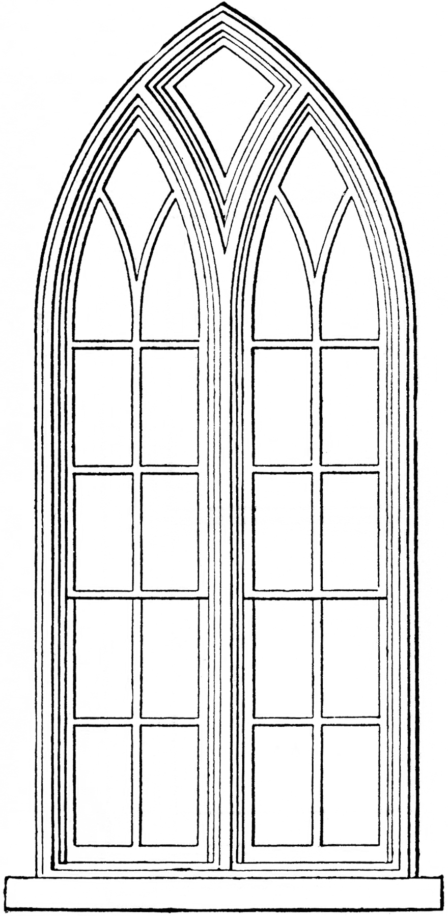Closed window clip art gothic church windows clip art, Window clip 