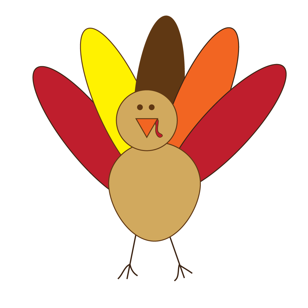Simple Turkey Clipart 