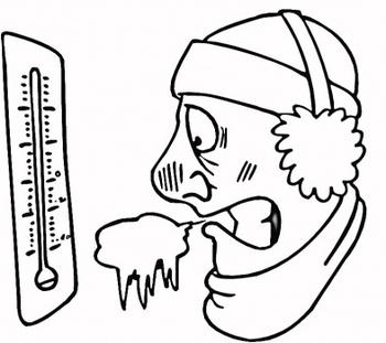 Cold icy day clipart 