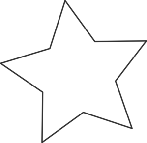 Black And White Star Clipart 