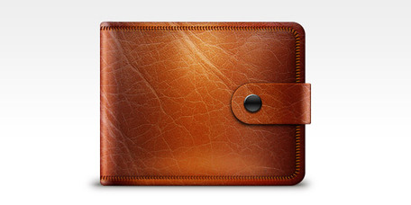 Leather Wallet Clipart 