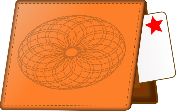 Leather Work Wallet Clipart 