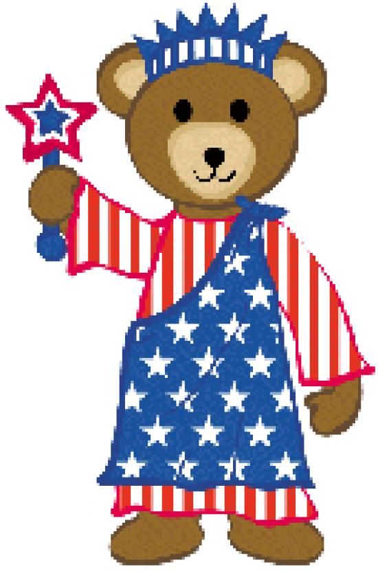 Patriotic teddy bear clip art clip art patriotic clipart 