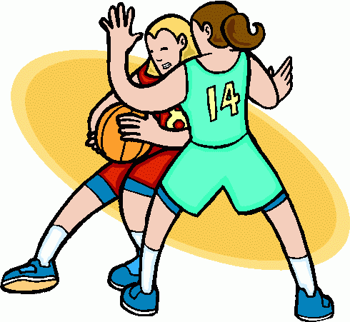 Girls Basketball Cartoon 
