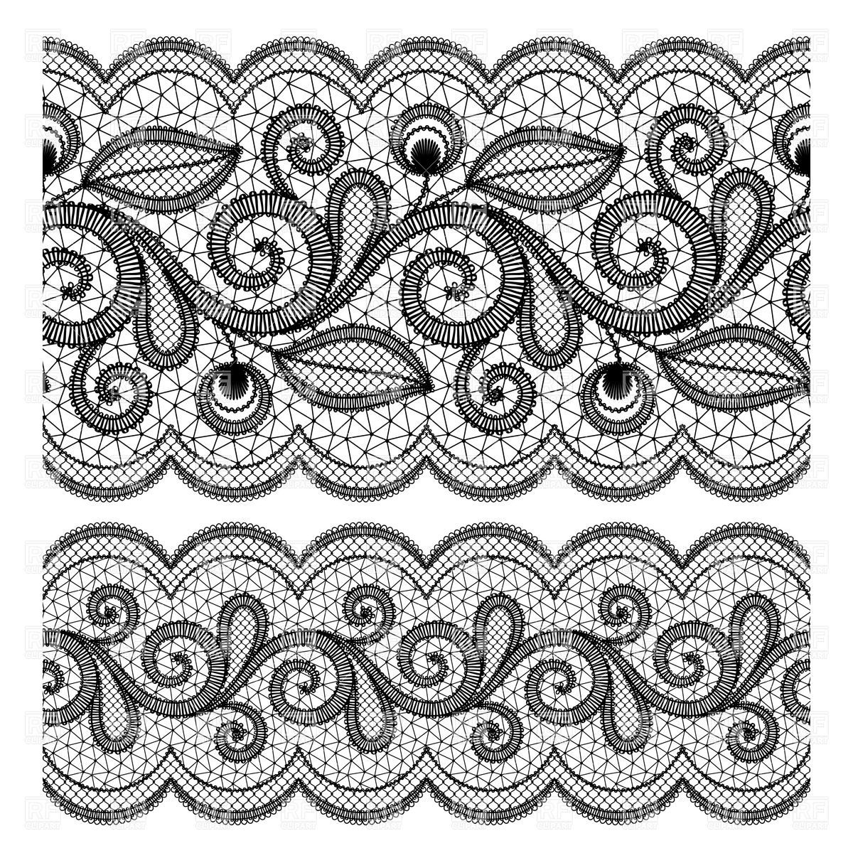 Free lace clipart art 
