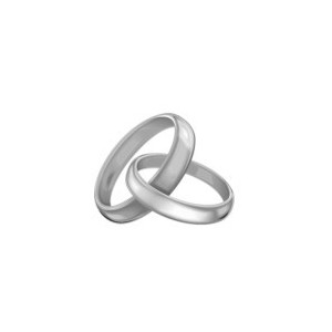 Entwined wedding rings clipart 
