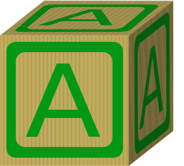 Alphabet Block Letters Clipart 