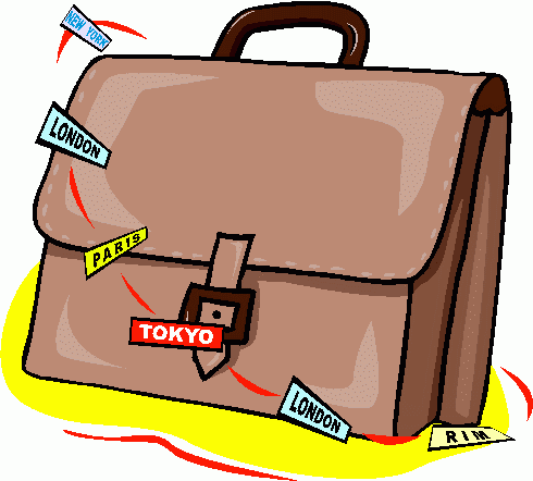Business briefcase clipart 