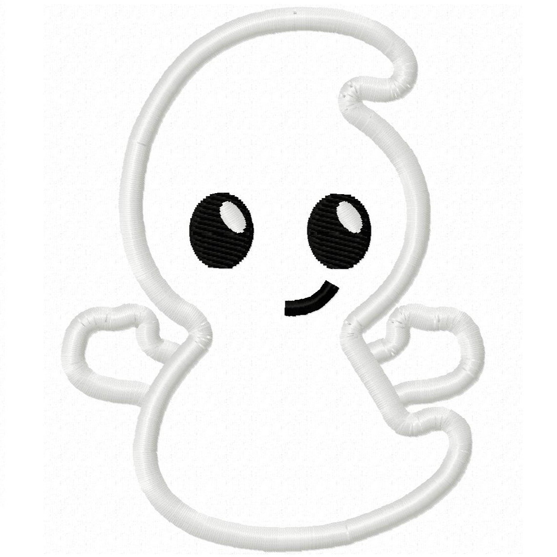 friendly ghost clipart black and white