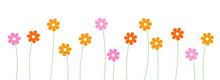 Spring flower clip art borders 