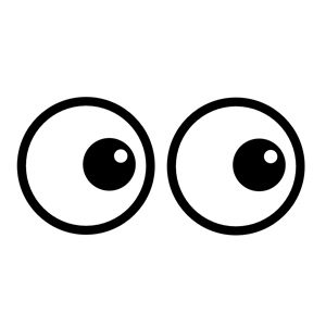 Eyes looking clipart 