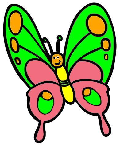 Cute Butterfly Clip Art 