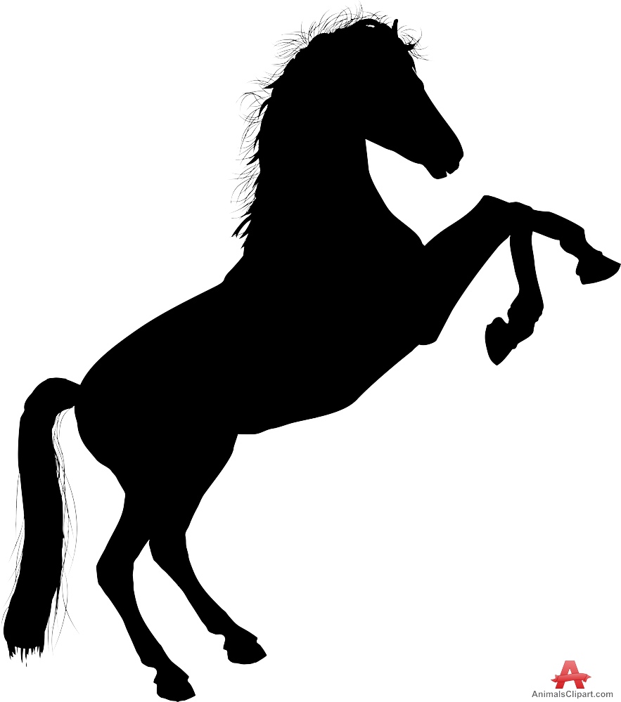 Standing horse clipart 