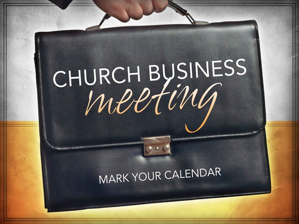Church business meeting clipart 