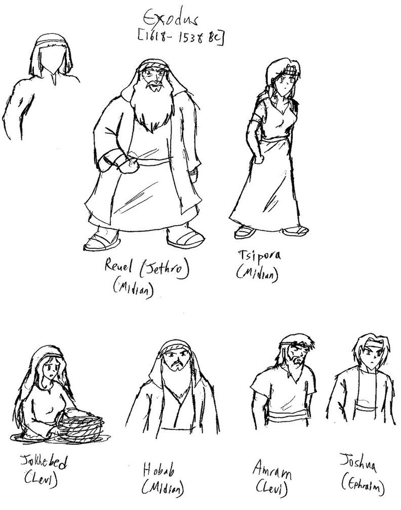Bible People Black And White Clipart 