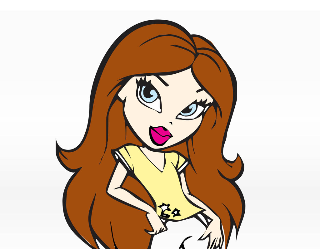Animated clipart woman sprinkles 