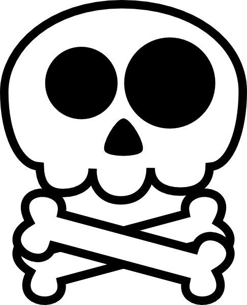 Skull And Crossbones Transparent Clipart 